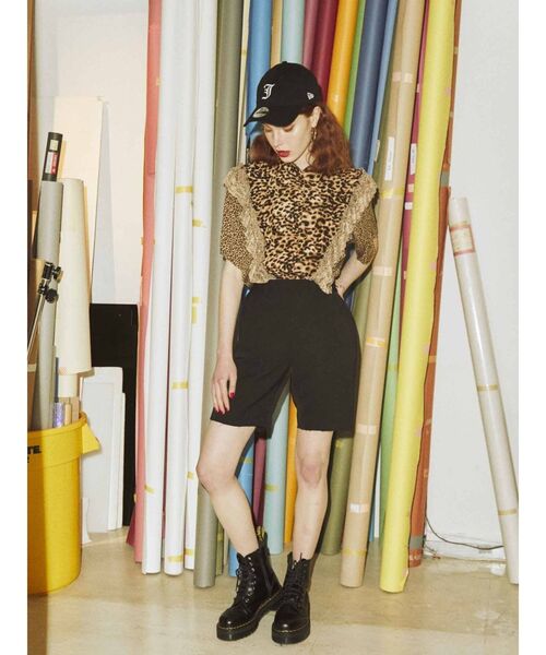 jouetie(ジュエティ)の「カットオフハーフパンツ(その他パンツ・レディース・アイボリー/ブラック/ピンク/ブルー/その他1・MEDIUM)」の14枚目の写真