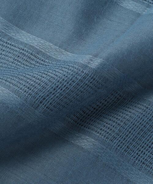 THE STATION STORE（ザ ステーション ストア）の「＜closet story＞ オリガラ ボーダー ストール（ストール/ショール・レディース・グレー/オフホワイト/コバルトブルー・FREE）」の5枚目の写真