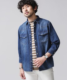 NANO universe | デニムシャツ 7分袖(シャツ/ブラウス)