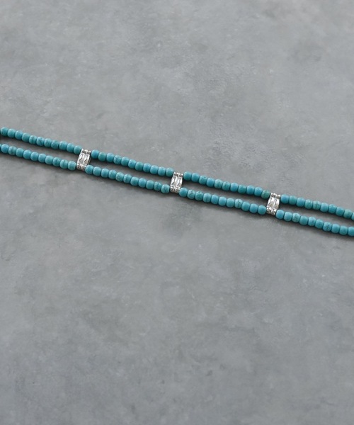 Editors Draw（エディターズドロー）の「SV925×ストーンビーズチョーカー Ria. Jaysmee/リアジェイズミー（チョーカー・レディース・ブラック/ターコイズブルー/レッド/ホワイト×ブルー/ホワイト/ブラック×ホワイト・ONE SIZE）」の16枚目の写真