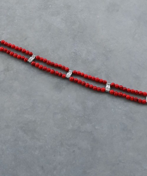 Editors Draw（エディターズドロー）の「SV925×ストーンビーズチョーカー Ria. Jaysmee/リアジェイズミー（チョーカー・レディース・ブラック/ターコイズブルー/レッド/ホワイト×ブルー/ホワイト/ブラック×ホワイト・ONE SIZE）」の12枚目の写真