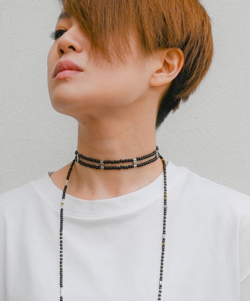 Editors Draw（エディターズドロー）の「SV925×ストーンビーズチョーカー Ria. Jaysmee/リアジェイズミー（チョーカー・レディース・ブラック/ターコイズブルー/レッド/ホワイト×ブルー/ホワイト/ブラック×ホワイト・ONE SIZE）」の22枚目の写真