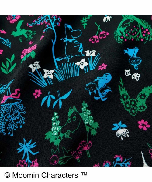 MOOMIN(ムーミン)の「ムーミンと仲間たち ふんわり揺れるシフォンスカート(スカート・レディース・ブラック系その他・SMALL/LARGE/XX-LARGE/X-LARGE/MEDIUM)」の4枚目の写真
