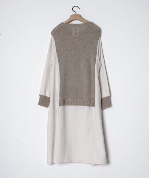 STOF Mohair Knit Mix Onepiecewhite ワンピース STOF (ストフ） Mohair Knit Mix Onepiece white - The Galaxy