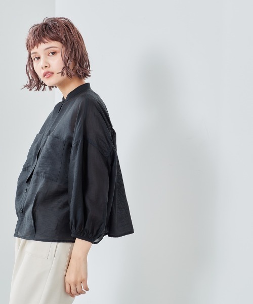 cepo（セポ）の「バックギャザーブラウス（シャツ/ブラウス・レディース・ブラック/グレー/ピンク/グリーン・M）」の2枚目の写真