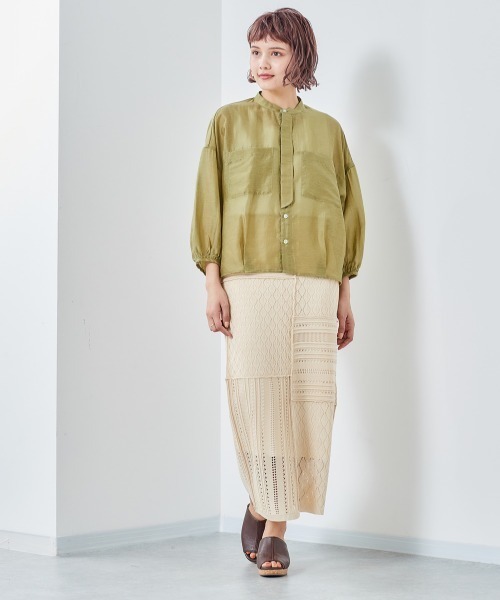 cepo（セポ）の「バックギャザーブラウス（シャツ/ブラウス・レディース・ブラック/グレー/ピンク/グリーン・M）」の10枚目の写真