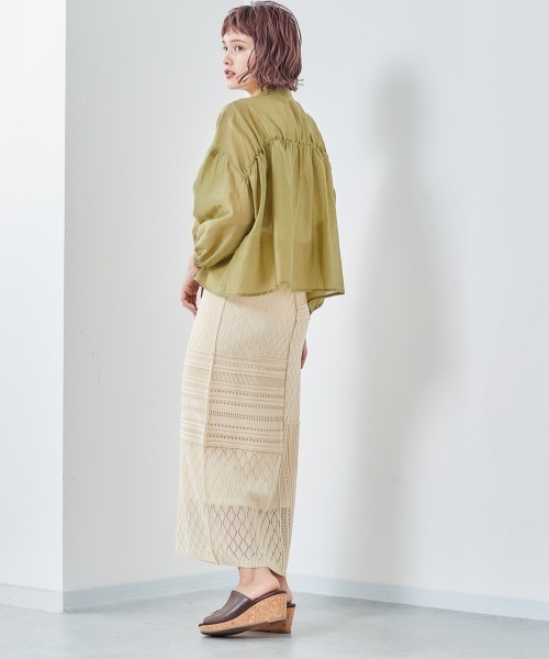 cepo（セポ）の「バックギャザーブラウス（シャツ/ブラウス・レディース・ブラック/グレー/ピンク/グリーン・M）」の11枚目の写真