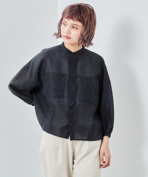 cepo（セポ）の「バックギャザーブラウス（シャツ/ブラウス・レディース・ブラック/グレー/ピンク/グリーン・M）」の18枚目の写真