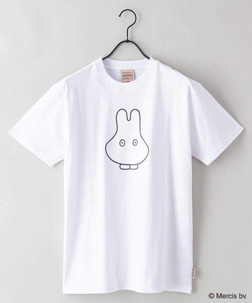 Miffy（ ミッフィー）の「【MIFFY/ミッフィー】プリントＴシャツ（Tシャツ/カットソー・レディース・ホワイト/オフホワイト/ホワイト系その他/ブラック/ピンク/ブルー/ベージュ/ベージュ系その他・SMALL/MEDIUM/LARGE/X-LARGE）」の4枚目の写真
