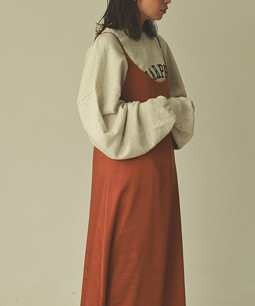 CREDONA(クレドナ)の「VintageサテンOP(ワンピース・レディース・オレンジ・FREE)」の4枚目の写真