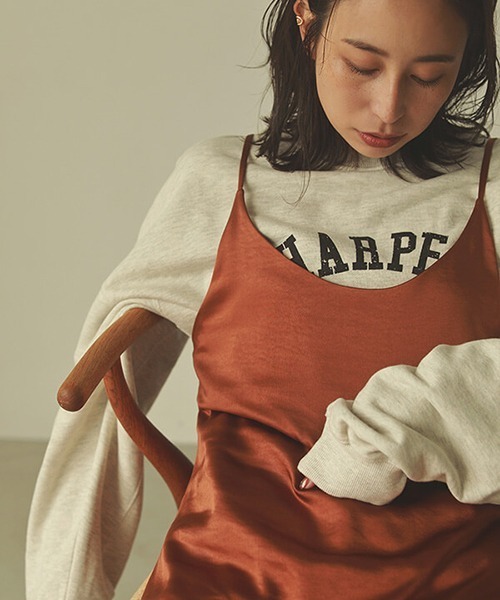 CREDONA(クレドナ)の「VintageサテンOP(ワンピース・レディース・オレンジ・FREE)」の3枚目の写真