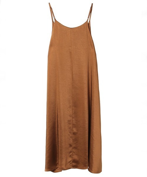 CREDONA(クレドナ)の「VintageサテンOP(ワンピース・レディース・オレンジ・FREE)」の9枚目の写真