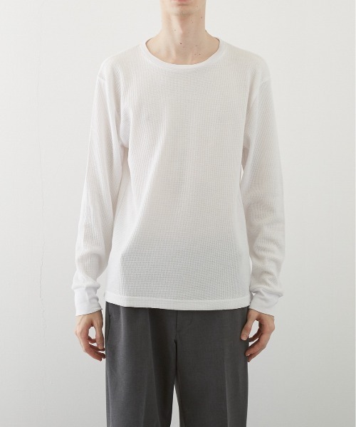 B.I.D.（ビーアイディー）の「《RDS》クルーネック　サーマルロンT（Tシャツ/カットソー・レディース・ホワイト/ブラック/ベージュ/ネイビー/グレー/カーキ/ライトピンク・LARGE/X-LARGE/MEDIUM）」の10枚目の写真