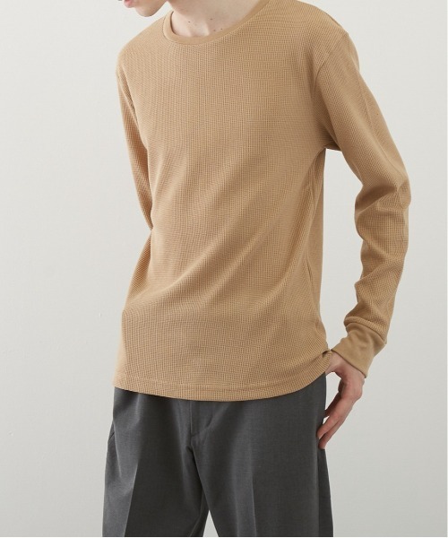 B.I.D.（ビーアイディー）の「《RDS》クルーネック　サーマルロンT（Tシャツ/カットソー・レディース・ホワイト/ブラック/ベージュ/ネイビー/グレー/カーキ/ライトピンク・LARGE/X-LARGE/MEDIUM）」の12枚目の写真