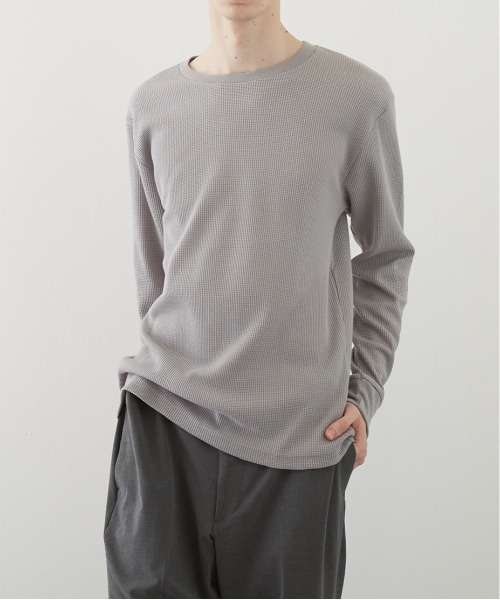 B.I.D.（ビーアイディー）の「《RDS》クルーネック　サーマルロンT（Tシャツ/カットソー・レディース・ホワイト/ブラック/ベージュ/ネイビー/グレー/カーキ/ライトピンク・LARGE/X-LARGE/MEDIUM）」の14枚目の写真