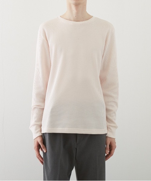 B.I.D.（ビーアイディー）の「《RDS》クルーネック　サーマルロンT（Tシャツ/カットソー・レディース・ホワイト/ブラック/ベージュ/ネイビー/グレー/カーキ/ライトピンク・LARGE/X-LARGE/MEDIUM）」の20枚目の写真