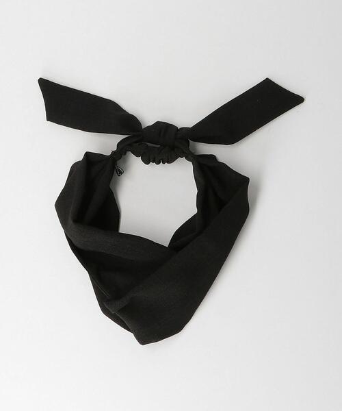 green label relaxing(グリーンレーベルリラクシング)の「CFC フハク ツイストリボン ターバン(ヘアバンド・レディース・ブラック/ベージュ・FREE)」の2枚目の写真