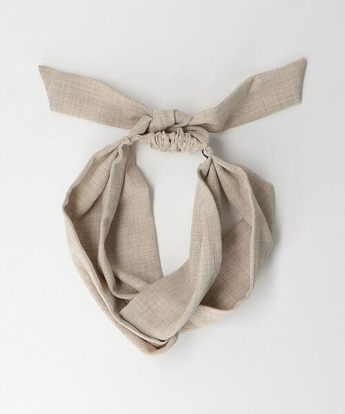 green label relaxing(グリーンレーベルリラクシング)の「CFC フハク ツイストリボン ターバン(ヘアバンド・レディース・ブラック/ベージュ・FREE)」の6枚目の写真