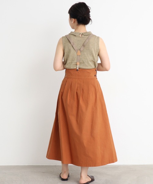 Malle（マル）の「malle ラミー/コットン　衿レース編み　ノースリプルオーバー（ニット/セーター・レディース・ライトグレー/ブラック/ベージュ・FREE）」の7枚目の写真