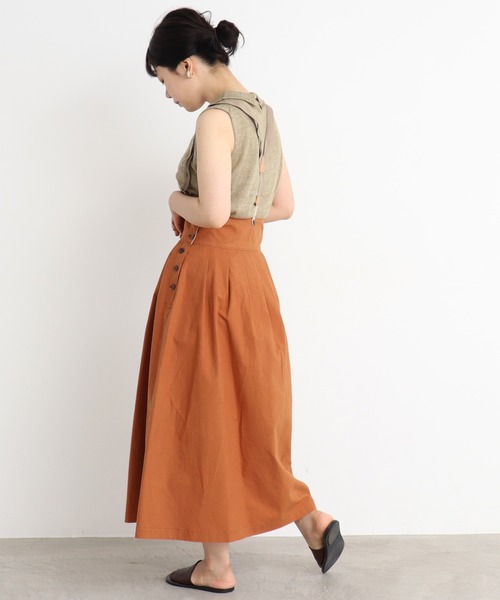 Malle（マル）の「malle ラミー/コットン　衿レース編み　ノースリプルオーバー（ニット/セーター・レディース・ライトグレー/ブラック/ベージュ・FREE）」の9枚目の写真