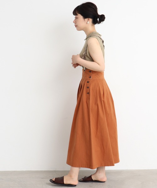 Malle（マル）の「malle ラミー/コットン　衿レース編み　ノースリプルオーバー（ニット/セーター・レディース・ライトグレー/ブラック/ベージュ・FREE）」の10枚目の写真