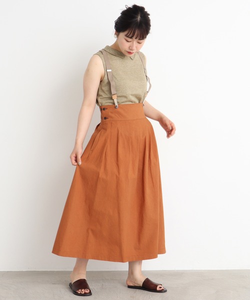 Malle（マル）の「malle ラミー/コットン　衿レース編み　ノースリプルオーバー（ニット/セーター・レディース・ライトグレー/ブラック/ベージュ・FREE）」の14枚目の写真