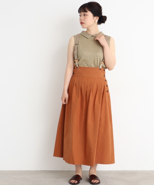 Malle（マル）の「malle ラミー/コットン　衿レース編み　ノースリプルオーバー（ニット/セーター・レディース・ライトグレー/ブラック/ベージュ・FREE）」の15枚目の写真