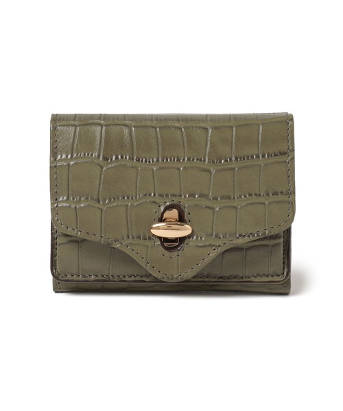 Ray BEAMS（レイビームス）の「【WEB限定】Hashibami / 型押し ウォレット（財布・レディース・ダークブラウン/カーキ/ピンク系その他/ナチュラル/グレー/パープル/ネイビー/ブラック/イエロー/サックスブルー/レッド系その他4/シルバー・ONE SIZE）」の5枚目の写真