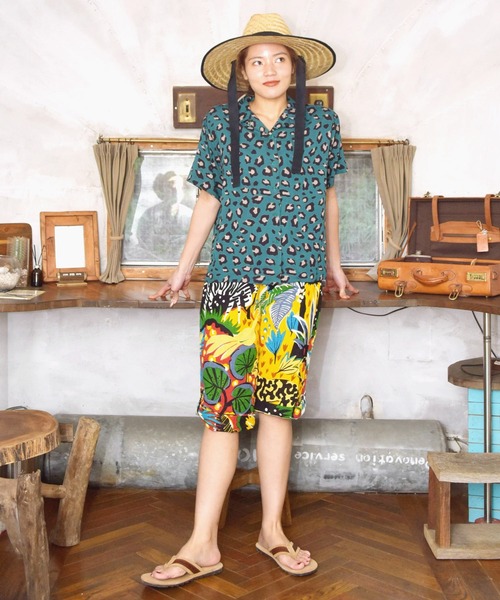 チャイハネ（チャイハネ）の「【チャイハネ】ジャングルシャツ（シャツ/ブラウス・レディース・ホワイト/ベージュ/ネイビー/ブラウン/グリーン/マスタード/グレー/カーキ/ライトブラウン・FREE）」の18枚目の写真