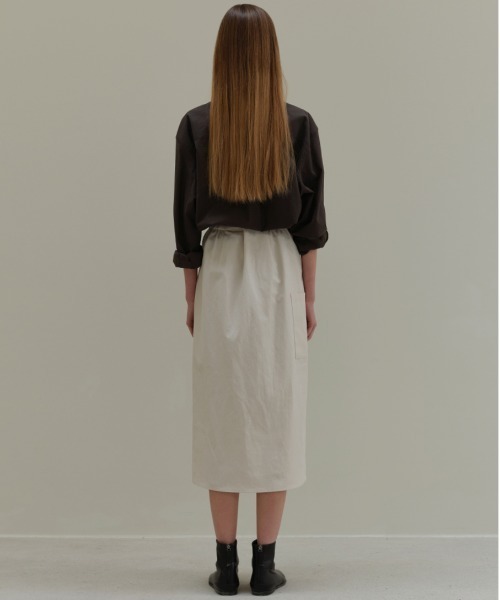 Moia(モイア)の「【Moia】WRAP SKIRT / モイア コットン リネン ラップ スカート(スカート・レディース・アイボリー・SMALL/MEDIUM)」の6枚目の写真