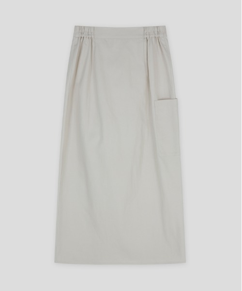 Moia(モイア)の「【Moia】WRAP SKIRT / モイア コットン リネン ラップ スカート(スカート・レディース・アイボリー・SMALL/MEDIUM)」の3枚目の写真