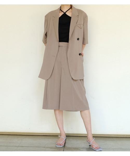 LE CIEL BLEU（ルシェルブルー）の「Box Tuck Half Pants