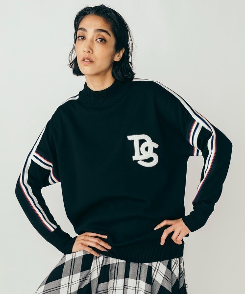 DOUBLE STANDARD CLOTHING（ダブルスタンダードクロージング）の「接結編みワッペンニット（ニット/セーター・レディース・ブラック/グレー/オレンジ・FREE）」の7枚目の写真