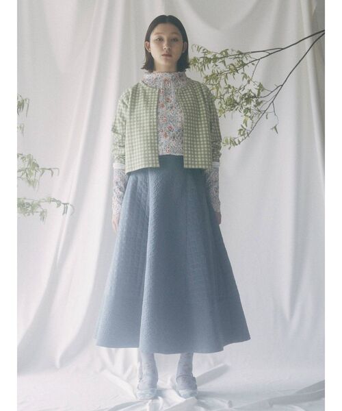 merry jenny（メリージェニー）の「ギンガムスナップカーディガン（カーディガン/ボレロ・レディース・ブラック/グリーン・FREE）」の21枚目の写真