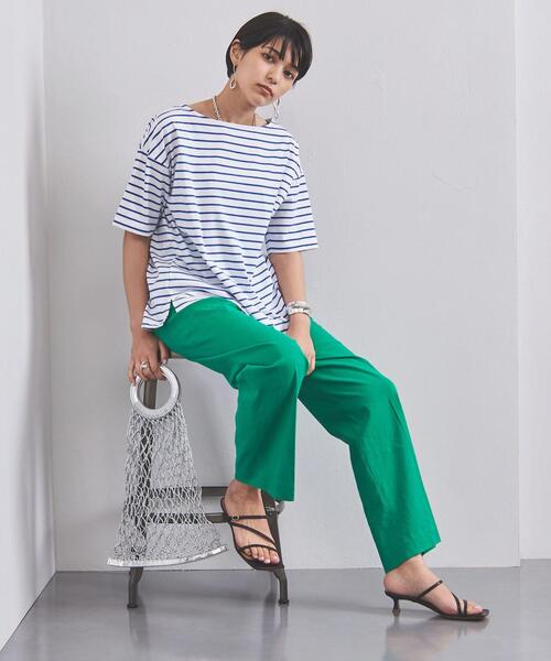 UNITED ARROWS（ユナイテッドアローズ）の「UWSC ボーダー ショートスリーブ カットソー◆（Tシャツ/カットソー・レディース・ブラック/イエロー/ロイヤルブルー・FREE）」の7枚目の写真