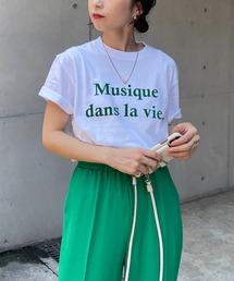 CAPRICIEUX LE'MAGE | ＜新色追加/ライトグレー＞Musique Tシャツ(Tシャツ/カットソー)