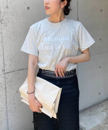 CAPRICIEUX LE'MAGE | ＜新色追加/ライトグレー＞Musique Tシャツ(Tシャツ/カットソー)