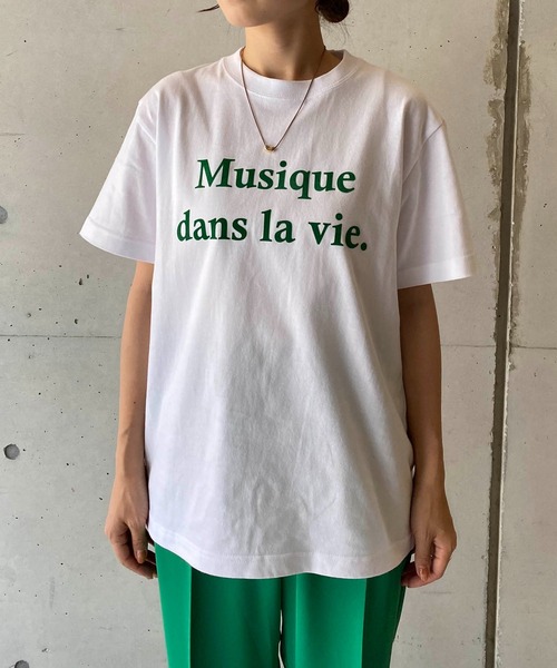 CAPRICIEUX LE'MAGE(カプリシューレマージュ)の「<新色追加>Musique Tシャツ(Tシャツ/カットソー・レディース・チャコールグレー/グレイッシュベージュ/ホワイト/ライトグレー/ホワイト系その他2・FREE)」の15枚目の写真