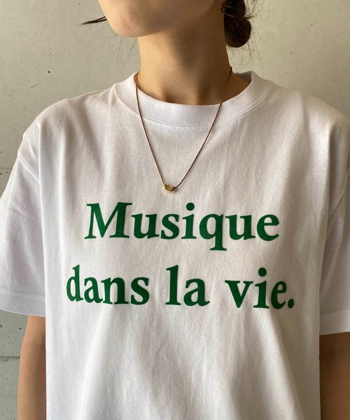 CAPRICIEUX LE'MAGE(カプリシューレマージュ)の「<新色追加>Musique Tシャツ(Tシャツ/カットソー・レディース・チャコールグレー/グレイッシュベージュ/ホワイト/ライトグレー/ホワイト系その他2・FREE)」の18枚目の写真