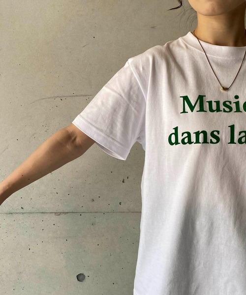 CAPRICIEUX LE'MAGE(カプリシューレマージュ)の「<新色追加>Musique Tシャツ(Tシャツ/カットソー・レディース・チャコールグレー/グレイッシュベージュ/ホワイト/ライトグレー/ホワイト系その他2・FREE)」の19枚目の写真
