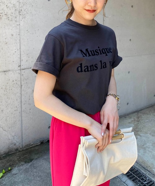 CAPRICIEUX LE'MAGE(カプリシューレマージュ)の「<新色追加>Musique Tシャツ(Tシャツ/カットソー・レディース・チャコールグレー/グレイッシュベージュ/ホワイト/ライトグレー/ホワイト系その他2・FREE)」の22枚目の写真