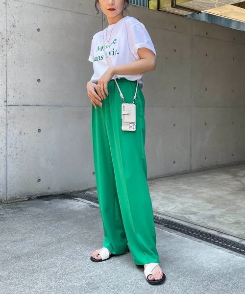 CAPRICIEUX LE'MAGE(カプリシューレマージュ)の「<新色追加>Musique Tシャツ(Tシャツ/カットソー・レディース・チャコールグレー/グレイッシュベージュ/ホワイト/ライトグレー/ホワイト系その他2・FREE)」の11枚目の写真