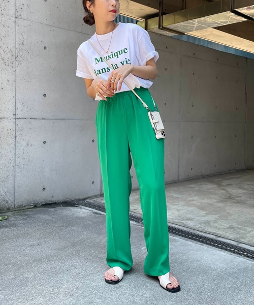 CAPRICIEUX LE'MAGE(カプリシューレマージュ)の「<新色追加>Musique Tシャツ(Tシャツ/カットソー・レディース・チャコールグレー/グレイッシュベージュ/ホワイト/ライトグレー/ホワイト系その他2・FREE)」の12枚目の写真