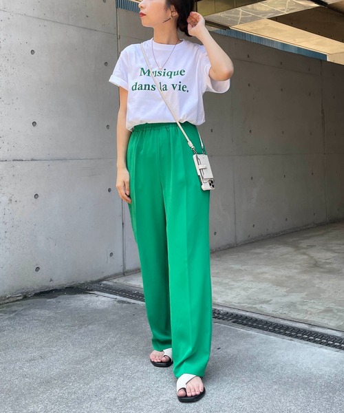 CAPRICIEUX LE'MAGE(カプリシューレマージュ)の「<新色追加>Musique Tシャツ(Tシャツ/カットソー・レディース・チャコールグレー/グレイッシュベージュ/ホワイト/ライトグレー/ホワイト系その他2・FREE)」の14枚目の写真