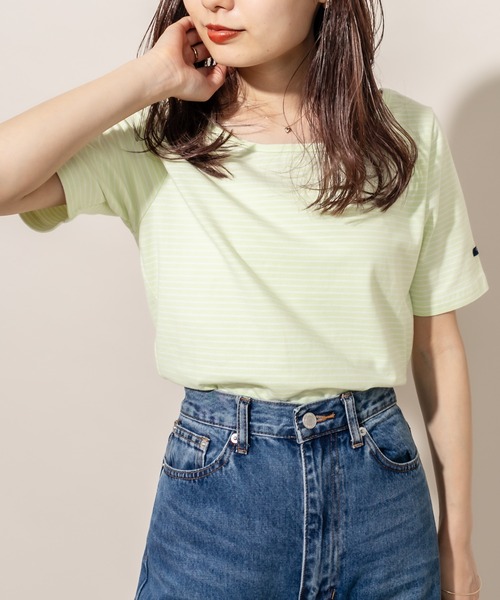 mline（エムライン）の「[mline] WEB限定 チビTシャツ（Tシャツ/カットソー・レディース・チャコールグレー/ブラック/オフホワイト/ピンク/ライム・FREE）」の4枚目の写真