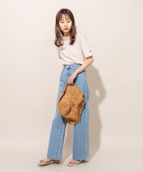 mline（エムライン）の「[mline] WEB限定 チビTシャツ（Tシャツ/カットソー・レディース・チャコールグレー/ブラック/オフホワイト/ピンク/ライム・FREE）」の15枚目の写真