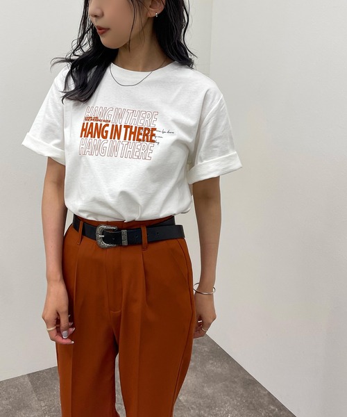 apres jour mignon（アプレジュールミニョン）の「シュエットサイズアソートＴシャツ２【ZOZOTOWN限定アイテム】（Tシャツ/カットソー・レディース・オフホワイト/ブラック系その他2/ホワイト系その他2/ブラック/グリーン/ブラック系その他/パープル/ホワイト系その他3・フリー/X-LARGE）」の21枚目の写真