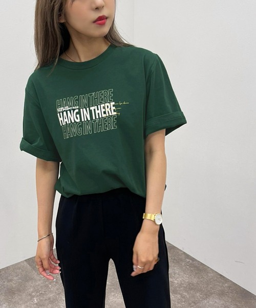 apres jour mignon（アプレジュールミニョン）の「シュエットサイズアソートＴシャツ２【ZOZOTOWN限定アイテム】（Tシャツ/カットソー・レディース・オフホワイト/ブラック系その他2/ホワイト系その他2/ブラック/グリーン/ブラック系その他/パープル/ホワイト系その他3・フリー/X-LARGE）」の15枚目の写真