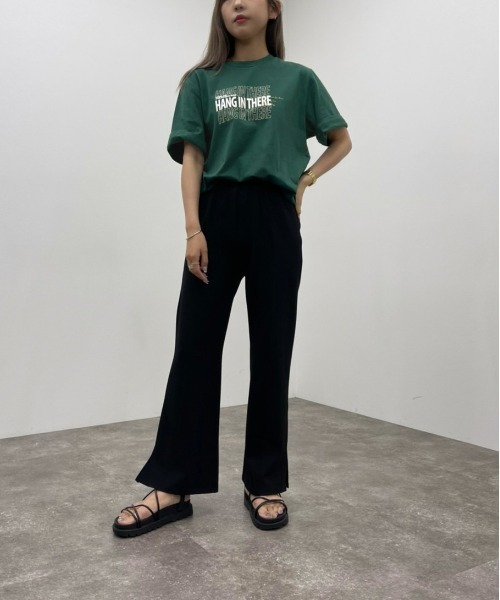 apres jour mignon（アプレジュールミニョン）の「シュエットサイズアソートＴシャツ２【ZOZOTOWN限定アイテム】（Tシャツ/カットソー・レディース・オフホワイト/ブラック系その他2/ホワイト系その他2/ブラック/グリーン/ブラック系その他/パープル/ホワイト系その他3・フリー/X-LARGE）」の18枚目の写真