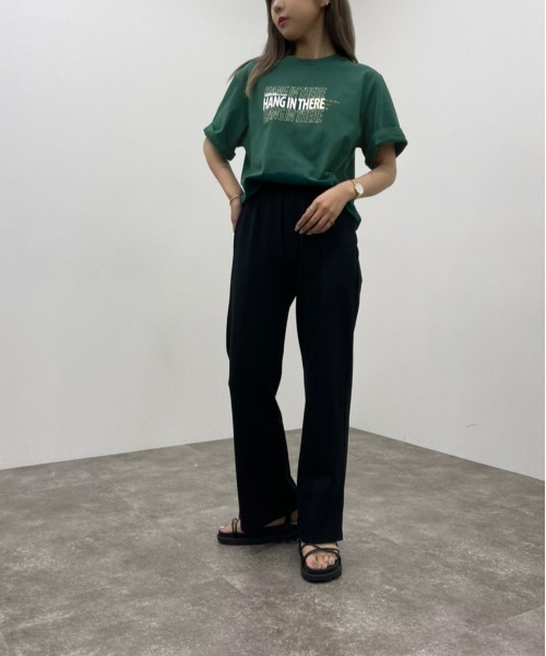 apres jour mignon（アプレジュールミニョン）の「シュエットサイズアソートＴシャツ２【ZOZOTOWN限定アイテム】（Tシャツ/カットソー・レディース・オフホワイト/ブラック系その他2/ホワイト系その他2/ブラック/グリーン/ブラック系その他/パープル/ホワイト系その他3・フリー/X-LARGE）」の19枚目の写真